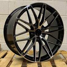 Load image into Gallery viewer, PORSCHE MACAN SPYDER STYLE ALLOY WHEELS - BLACK POLISHED