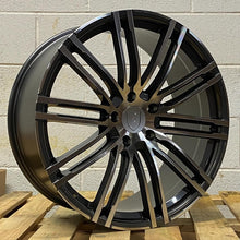 Load image into Gallery viewer, PORSCHE MACAN SPYDER GTS STYLE ALLOY WHEELS - BLACK POLISHED